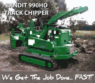 Bandit 990HD Track Chipper